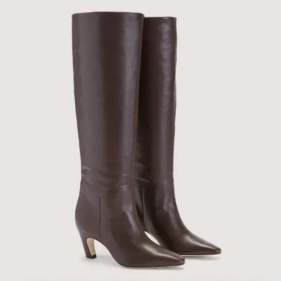 NEW Everlane The Banana Boot Womens 10 Dark Brown Leather Knee High - Picture 2 of 15